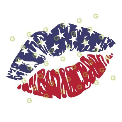 American Flag SVG, USA Lips SVG, American Lips SVG, Kiss Lips SVG, Kissing Lips SVG, Lips SVG, Sexy Lips SVG, Designer Lips SVG, Sublimation Lips SVG