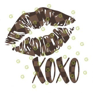 Checker Pattern, Checker Lips SVG, Checker XOXO SVG, Kiss Lips SVG, Lips SVG, XOXO SVG, Kisses and Hugs SVG, Kissing Lips SVG, Sublimation Lips SVG