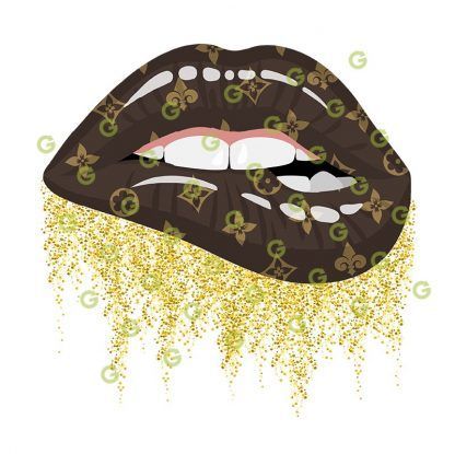 Fashion Glitter Brown , Dripping Lips SVG, Biting Lips SVG, Sexy Lips SVG, Sublimation Lips SVG, Lips SVG, Makeup Lips SVG, Kissing Lips SVG, Kiss Lips SVG