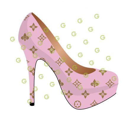 Pink Fashion Pattern, Fashion Shoe SVG, High Heel Shoe SVG, Fashion Stiletto SVG, Designer Shoe SVG, Fashion Sublimation SVG