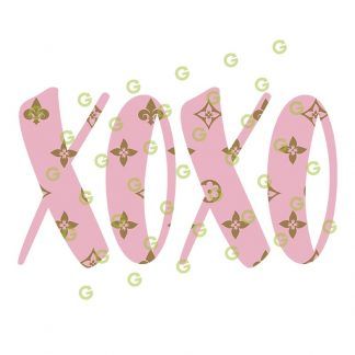 Pink Fashion Pattern, Kisses and Hugs SVG, Fashion XOXO SVG, Fashion Sublimation SVG, Kisses SVG, Hugs SVG