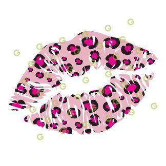 Pink Leopard Pattern, Kiss Lips SVG, Sexy Lips SVG, Sublimation Lips SVG, Pink Lips SVG, Kissing Lips SVG