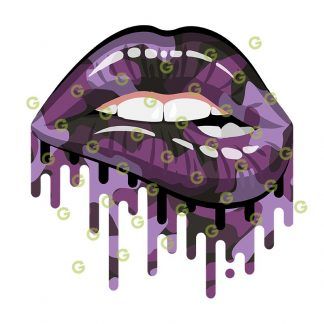 Purple Camo Drip Lips SVG, Dripping Lips SVG, Biting Lips SVG, Sexy Lips SVG, Sublimation Lips SVG, Lips SVG, Makeup Lips SVG, Kissing Lips SVG, Kiss Lips SVG