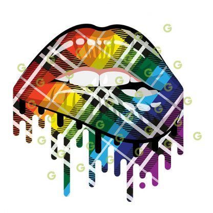 Rainbow Drip Lips SVG, Plaid Lips SVG, Pride Lips SVG, Dripping Lips SVG, Biting Lips SVG, Sexy Lips SVG, Sublimation Lips SVG, Lips SVG, Makeup Lips SVG, Kissing Lips SVG, Kiss Lips SVG