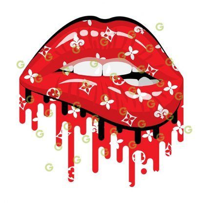 Red Fashion Drip Lips SVG, Dripping Lips SVG, Biting Lips SVG, Sexy Lips SVG, Sublimation Lips SVG, Lips SVG, Makeup Lips SVG, Kissing Lips SVG, Kiss Lips SVG