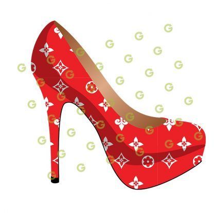 Red Fashion Shoe SVG