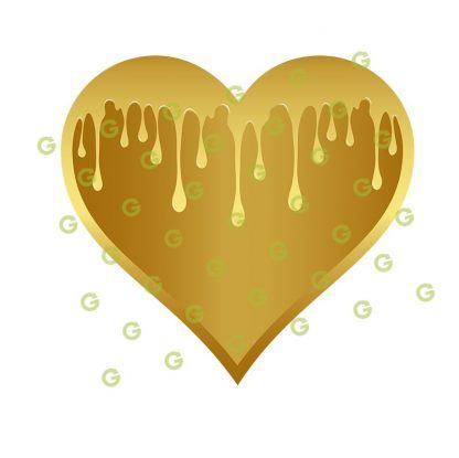 Dripping Heart SVG, Gold Pattern SVG, Gold Love Heart, Golden Heart SVG, Valentines Heart SVG, Valentines Day SVG, Heart Sublimation