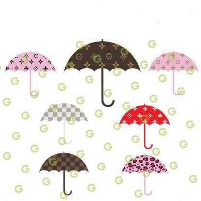 Fashion Umbrellas SVG, SVG Bundle, Fashion Pattern SVG, Rain Umbrellas SVG, Fashion Sticker SVG, Fashion Sublimation SVG