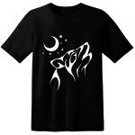 Free SVG Tribal Wolf Moon and Stars T-Shirt SVG