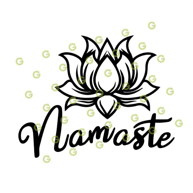 Svg Quotes Namaste Lotus Flower Svg Files Sayings Svg Files For - Riset