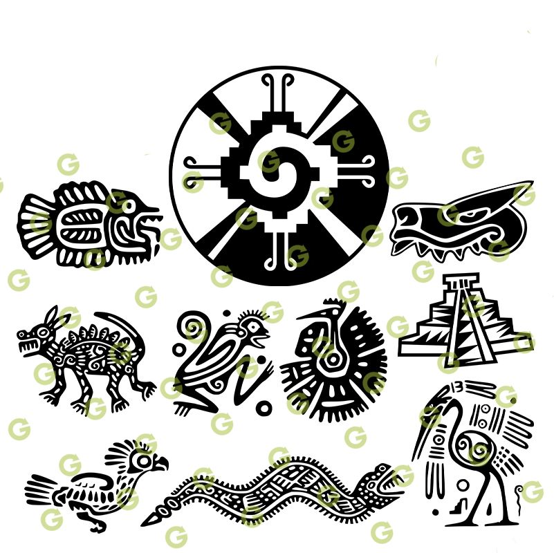 Aztec Circle Svg
