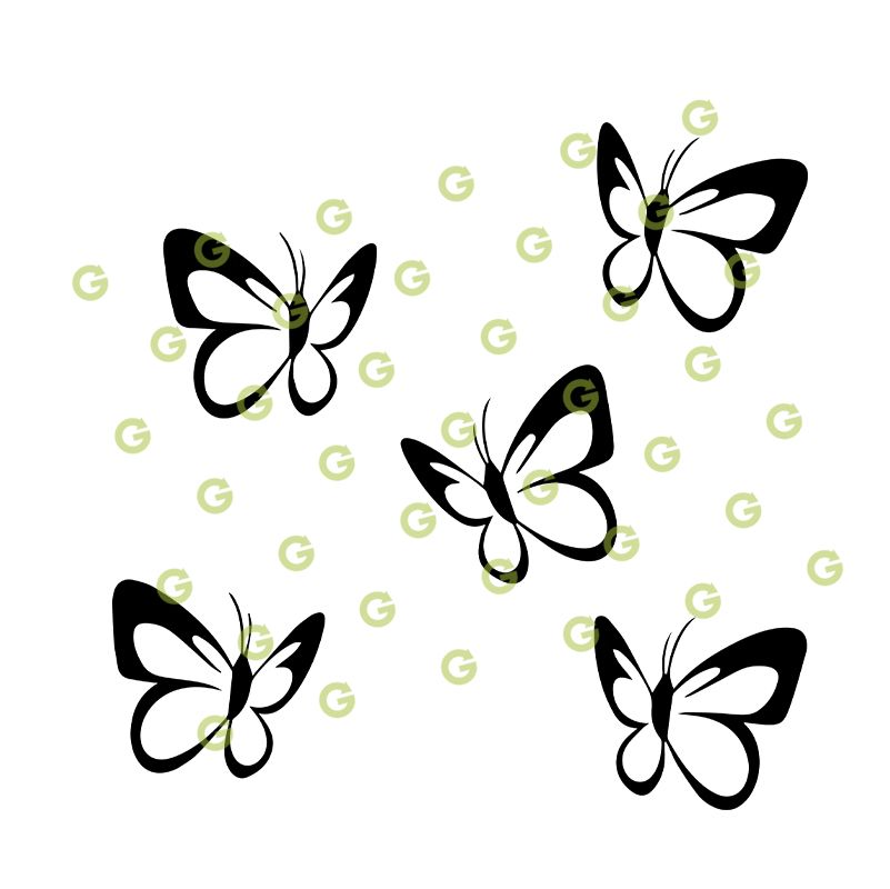Flying Butterflies SVG | SVGed