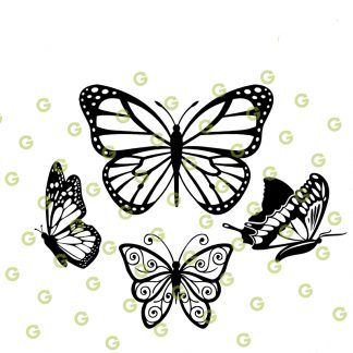 Butterfly SVG Bundle, Monarch Butterfly SVG, Flying Butterfly SVG, SVG Cut File