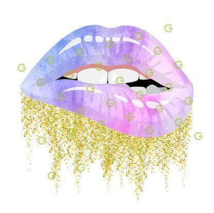 Cotton Candy, Glitter Drip Lips SVG, Dripping Lips Svg, Biting Lips SVG, Kiss Lips SVG, Lips Svg, Fashion Lips Svg, Designer Lips Svg, Makeup Lips Svg, Sublimation Lips Svg