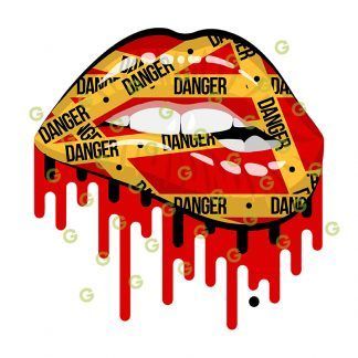Danger Drip Lips SVG, Dripping Lips Svg, Biting Lips SVG, Kiss Lips SVG, Lips Svg, Fashion Lips Svg, Designer Lips Svg, Makeup Lips Svg, Sublimation Lips Svg