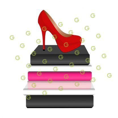 Fashion Blank Books Red Shoe