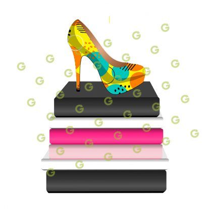 Fashion Blank Books With Summer Shoe