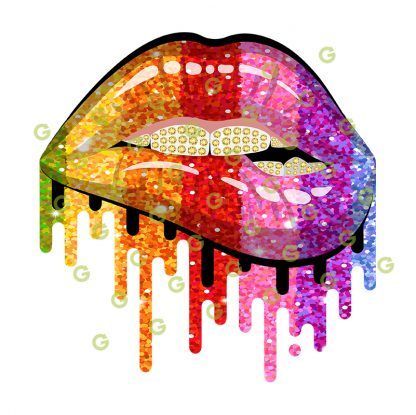 Rainbow Glitter, Fashion Lips PNG, Designer Lips PNG, Dripping Lips PNG, Bling Drip Lips, Drip Lips PNG, Biting Lips PNG, Kiss Lips PNG, Lips PNG, Lip Makeup PNG, Sexy Lips PNG, Sublimation Drip Lips