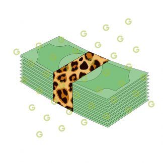 Leopard Pattern, Fashion Cash SVG, Money SVG, Money Sticker SVG, Money Decal, Designer SVG, Fashion SVG