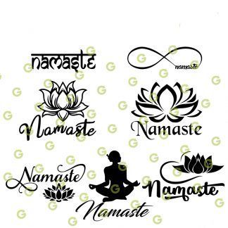 Spiritual SVG Bundle, Yoga SVG Bundle, Namaste Lotus SVG, Meditation Decal SVG, Namaste Infinity SVG, Namaste Decal SVG, SVG Cut File