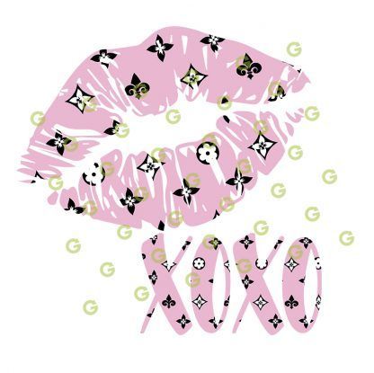 Pink & Black Pattern, Kiss Lips SVG Bundle, Fashion Lips SVG, Fashion Sublimation SVG, Print and Cut
