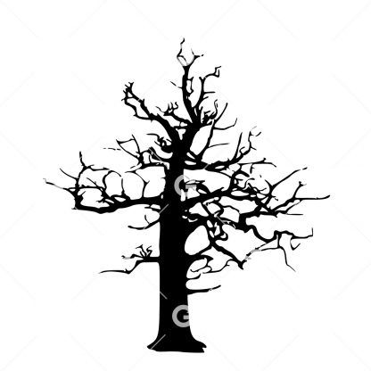 Spooky Halloween Tree SVG