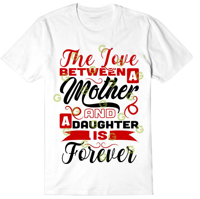 Mother and Daughter Love T-Shirt SVG | SVGed