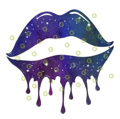 Universe Pattern, Dripping Lips SVG, Drip Lips SVG, Kiss Lips SVG, Lips Svg, Drip Design, Dripping Makeup, Sublimation Lips