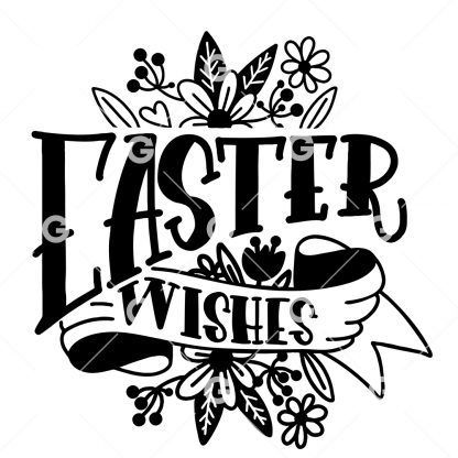 Easter Wishes SVG