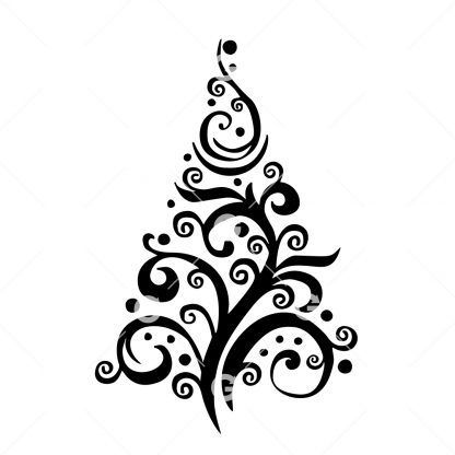 Fancy Christmas Tree SVG
