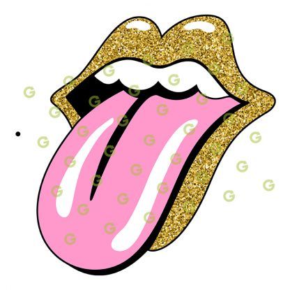 Smile Mouth Lips SVG, Gold Glitter Lips, Gold Lips Svg, Smile Lips Svg, Lips and Tongue Svg, Mouth Lips Svg, Lips Svg