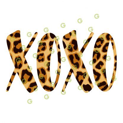 Leopard Pattern XOXO SVG, Animal Pattern Svg, Kiss and Hugs SVG, Kiss Svg, Hug SVG, Print and Cut XOXO Svg, Sublimation Xoxo Svg