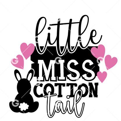 Little Miss Cotton Tail SVG