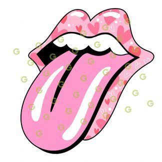 Smile Mouth Lips SVG, Hearts Pattern, Heart Lips Svg, Pink Lips Svg, Smile Lips Svg, Lips and Tongue Svg, Mouth Lips Svg, Lips Svg, Valentines Lips Svg