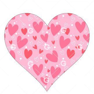 Pink Hearts Love Heart SVG