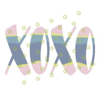 Pink Fashion Wave XOXO SVG, Kiss and Hugs SVG, Kiss Svg, Hug SVG, Print and Cut XOXO Svg, Sublimation Xoxo Svg