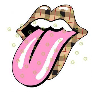 Smile Mouth Lips SVG, Plaid Pattern, Plaid Lips Svg, Smile Lips Svg, Lips and Tongue Svg, Mouth Lips Svg, Lips Svg