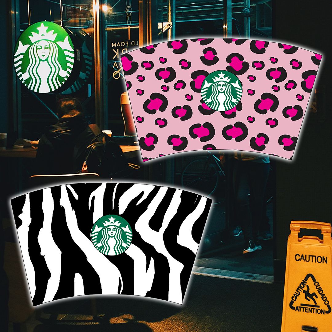 Free Starbucks 24oz Leopard, Zebra, Animal Venti Wraps