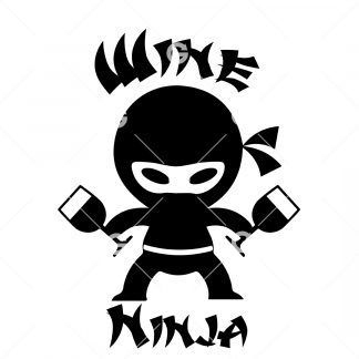 Wine Ninja SVG