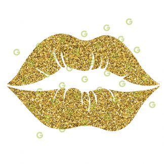 Gold Glitter Lips SVG, Kiss Lips SVG, Sexy Lips SVG, Kissing Lips SVG, Makeup Lips SVG, Sublimation Lips SVG, T-Shirt Lips SVG, Mouth Lips SVG