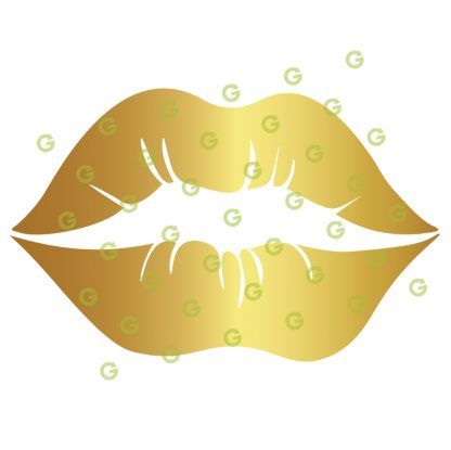 Gold Lips SVG, Kiss Lips SVG, Sexy Lips SVG, Kissing Lips SVG, Makeup Lips SVG, Sublimation Lips SVG, T-Shirt Lips SVG, Mouth Lips SVG