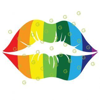 Rainbow Lips SVG, Pride Lips SVG, Kiss Lips SVG, Sexy Lips SVG, Kissing Lips SVG, Makeup Lips SVG, Sublimation Lips SVG, T-Shirt Lips SVG, Mouth Lips SVG