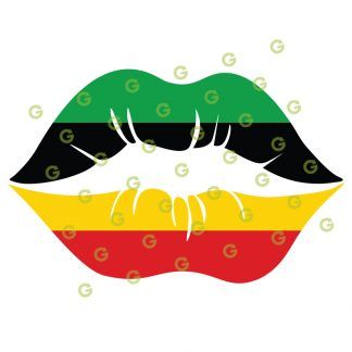 Rasta Flag Lips SVG, Kiss Lips SVG, Sexy Lips SVG, Kissing Lips SVG, Makeup Lips SVG, Sublimation Lips SVG, T-Shirt Lips SVG, Mouth Lips SVG