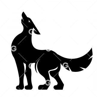 Howling Wolf SVG