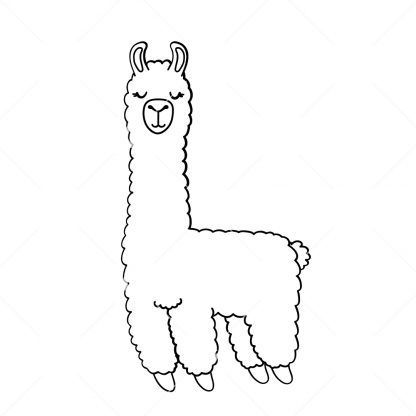 Jumping Llama SVG