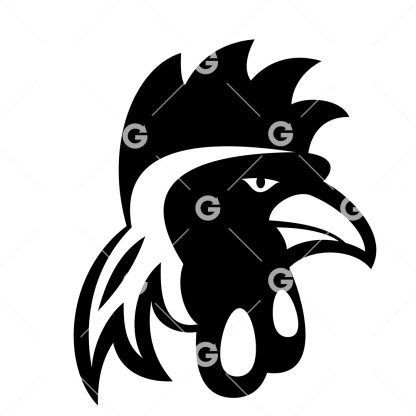 Rooster Head SVG
