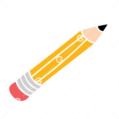Yellow School Pencil SVG