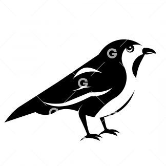 Sitting Sparrow Bird SVG