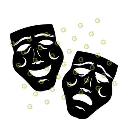 Performance Theatre Masks SVG