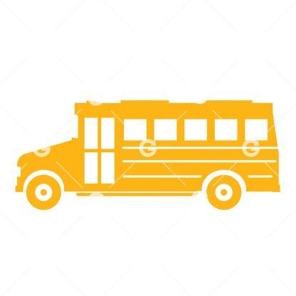 Yellow School Bus SVG